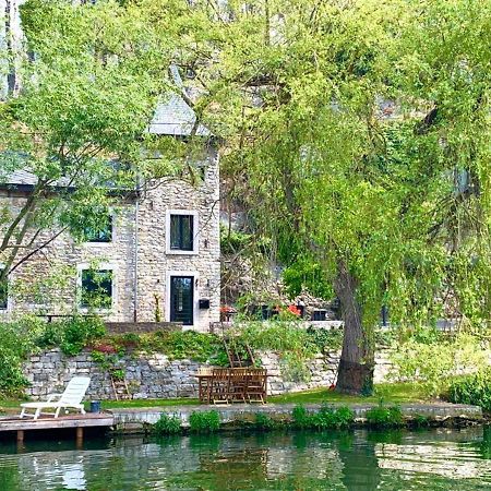 Pieds Dans L'Eau Private Wellness Bordure De Meuse Villa Lustin Exteriör bild